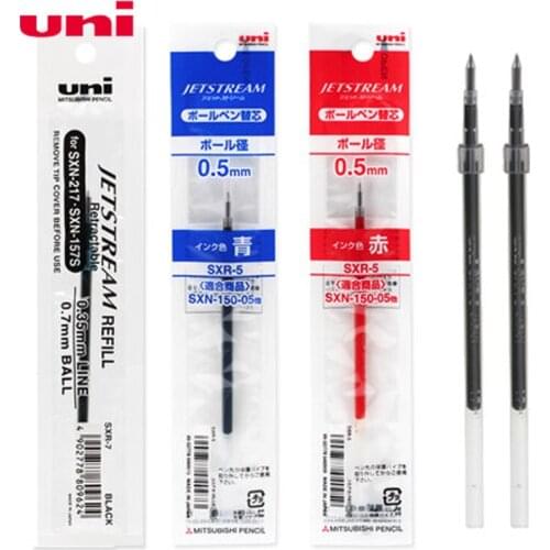 12 Pieces Mitsubishi Uni 0.5 mm Tip Refill for SXN-155 Retractable Ballpoint Pens Stationery Office School Supplies