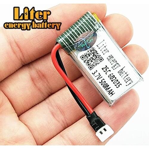 2pcs/lot Limskey Original Battery H31 Spare Parts 3.7V 500mah 602035 XH plug 25C Battery H31-011 Lipo battery