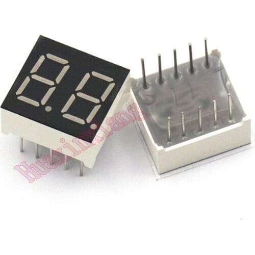 20PCS/Lot 0.36" 0.36 inch 2 Digits 7 Seven Segment Numeric Digital Display Red Color LED Common Cathode/Anode