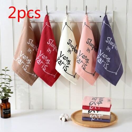 2pcsPure cotton adult towel hand towel tea towel Japanese gauze children small towel square bathroom towel sets bridesmaid gift