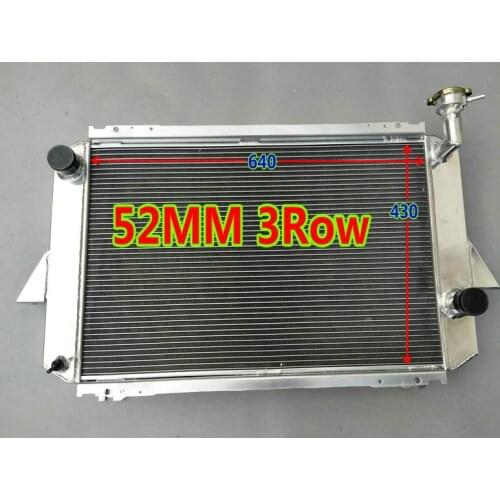 3 Row 52MM aluminum racing radiator for Nissan Patrol MQ P40 4.0L I6 Petrol 1980-1987 Manual 82 83 84 85 86