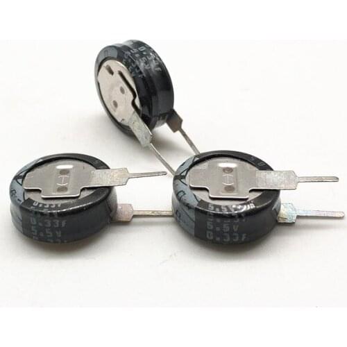 5pcs DX-5R5V334U 5.5V 0.33F Energy Storage Memory Power Supply Type V 5.5V0.33F Button capacitor