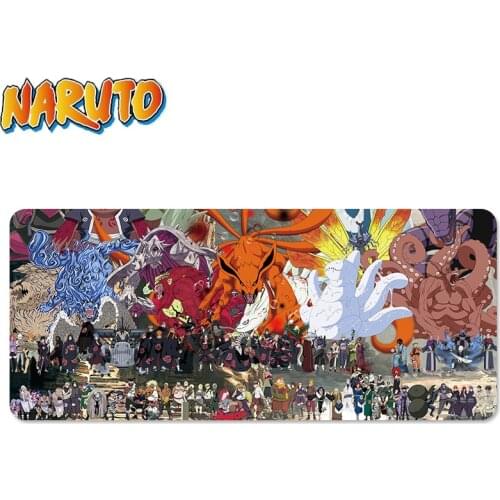 Anime NARUTO Uzumaki Uchiha Sasuke Mouse pad Gaming Mat Computer Desk Padmouse keyboard Mouse Accessories Rubber Pad