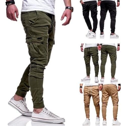 COLDKER Mens Cargo Pants Sport Outdoor Hip Hop Trousers Sweatpants Joggers Male Casual Bodybuilding Fitness Track Pants