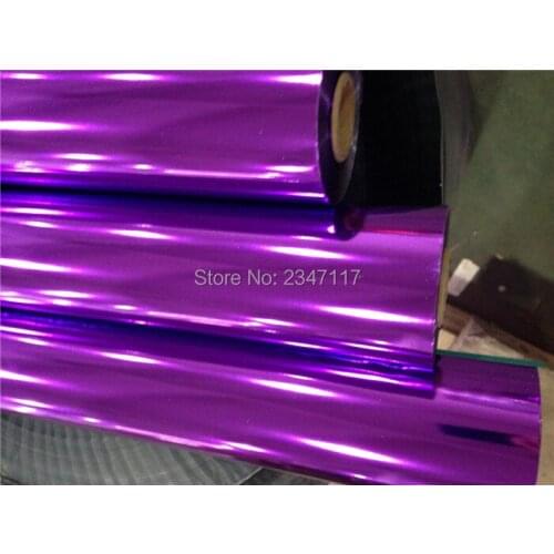 One Roll Glossy Purple Color Hot Foil Paper 64cmx120m/8cmx120m with Shipping Cost Fee
