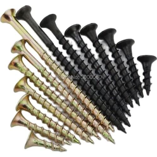 M4 Black/Color Plated Cross recessed Countersunk Head Fast Coarse Thread Furniture Tapping Screw 500pcs/lot