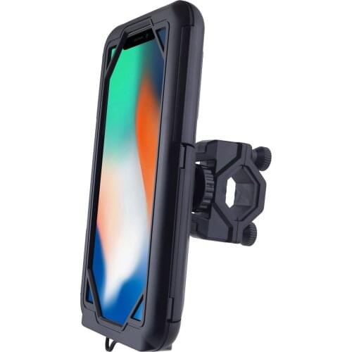 Bicycle Mount Cell Phone Hard Case Holder Bike Motorcycle Handlebar/Rear View Universal Holder for 6.8 Inch Cell Phones