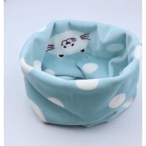 Baby Cotton Neck Scarf Cute Print Children Warm Scarf Kids Collars Autumn Winter Boys Girls O Ring Scarf Baby Cloth Accessories