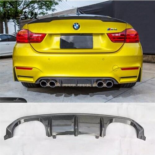 For BMW M3 F80 M4 F82 F83 2014-2018 Carbon Fiber Rear Bumper Diffuser M3 Sedan M4 Coupe Cabrio
