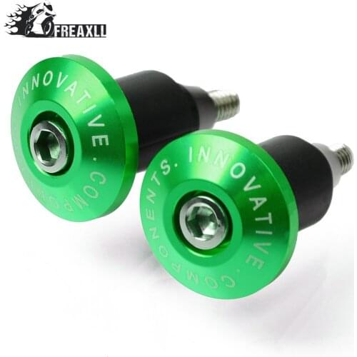 For KAWASAKI NINJA 250R ZX6R 636 ZX6RR ZX10R ZX7R ZX9R ZX12R ZX Motorcycle 7/8'' 22MM Handlebar Grips Handle Bar Cap End Plugs