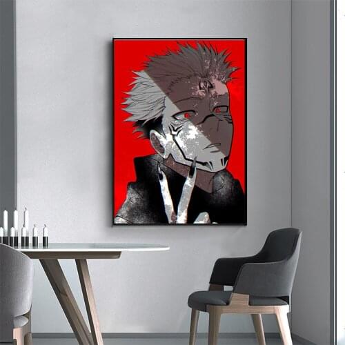 Jujutsu Kaisen Sukuna anime canvas painting decor wall art pictures bedroom study home living room decoration prints poster