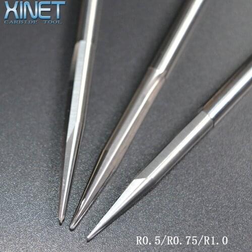 6mm*8/10Degree*R0.5/R0.75/R1.0*80L,CNC Solid Carbide Milling Cutter,tapered ball nose end mill,woodworking tool,relief sculpture