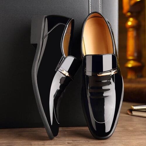 Man 2019 Business Male Shoe Fashion Men Wedding Dress Formal Shoes Leather Luxury Men Office Sapato Social Masculino Party Shoes