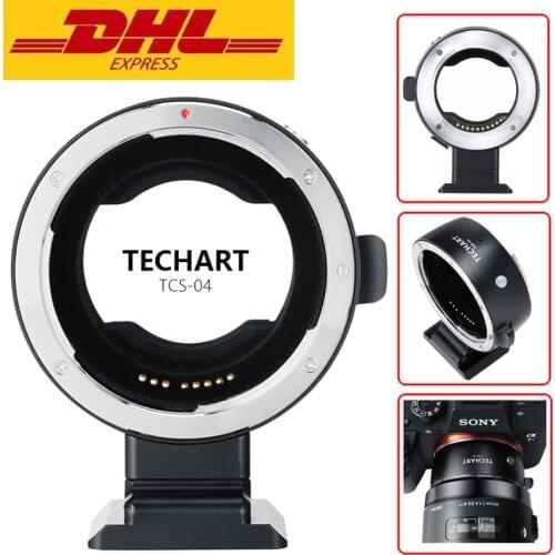 TECHART TCS-04 Lens Adapter Ring For Canon EF Lens to Sony NEX A9 a7R3 a7R2 a7M3 Camera TCS 04 Adapter for EF-NEX 4