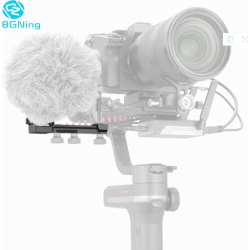 BGNing Clump Weight Extension Plate for Zhiyun Weebill S Gimbal Cold shoe Mount Adapter for Microphone LED Video Light Bracket