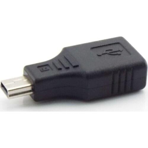 Universal USB 2.0 A To Mini B 5-Pin Female Male Adapter Mini Type-A B Jack Splitter for Smart Phone OTG Converter