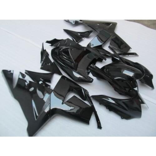 High quality ABS plastic Fairing kits for Kawasaki ZX10R 2004 2005 NINJA ZX-10R 04 05 all glossy black fairings set YV46