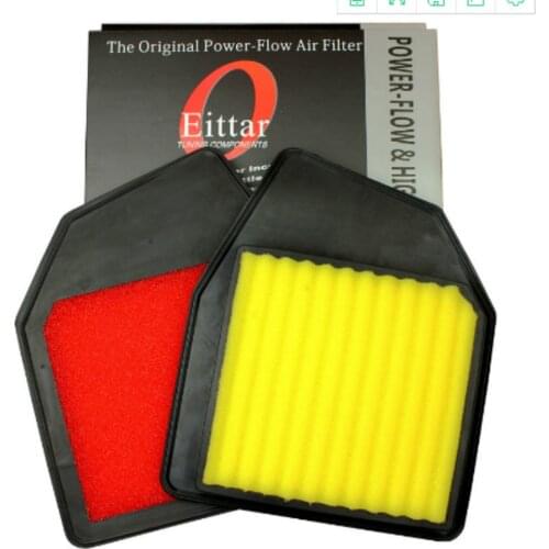 1x Car Air Filter High Flow Air Filter Auto Super Hybrid Air Filters for HONDA ACCORD 2.4L 2008-2012 ( match KN 33-2402 )