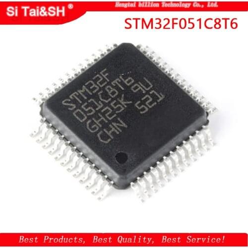 1pcs/lot STM32F051C8T6 STM32F051C8 STM32F051 32F051 QFP48