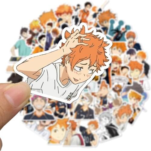 10/30/50Pcs Japanese Haikyuu!! Anime Stickers Sticker Volleyball Decal Laptop Luggage Guitar Suitcase Phone Stickers Waterproof
