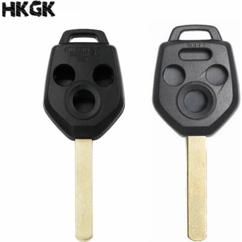 10pcs/lot 3 Button Uncut Remote Key Shell Case with NO. 65 Uncut Blade for Subaru Legacy Outback XV Forester