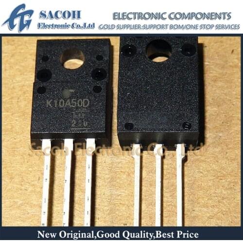 10Pcs TK10A50D K10A50D TO-220F 10A 500V Power MOSFET