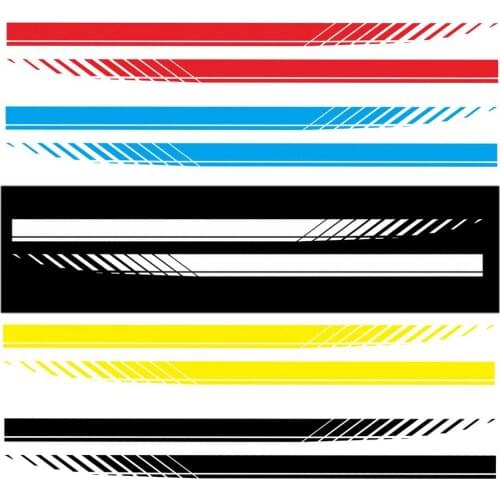 2Pcs Car Sticker Universal Auto Side Stripe DIY Decal Charming Stickers Decoration Racing Car Styling Auto Tuning Accessories