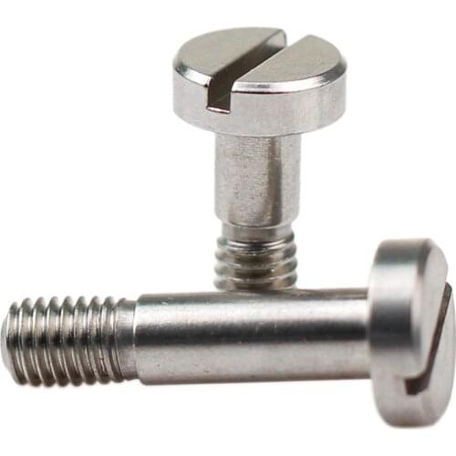 2pcs M4 Slotted shoulder screws shaft shoulders limit plugs screw stainless steel plug bolt rod diameter 5mm 4mm-30mm long