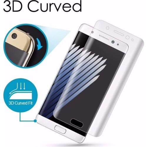3D Curved Edge Full Cover For Samsung Galaxy S9 S8 Plus S7 Edge S6 Edge Note 8 Screen Protector PET Film ( Not Tempered Glass )