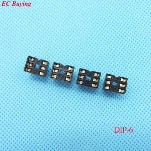 80pcs/ lot DIP IC Sockets Adapter Holder Type 6P Plug in