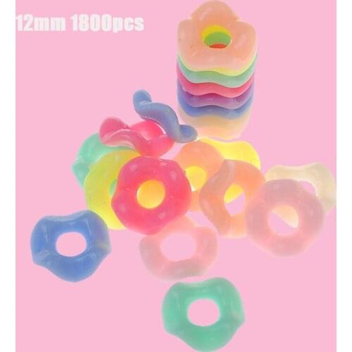 Acrylic Pastel Colors DIY jewelry Beads 12mm 1800pcs Round Circle Geometry Loose Lucite Necklace Earring Bracelet Ornament Beads