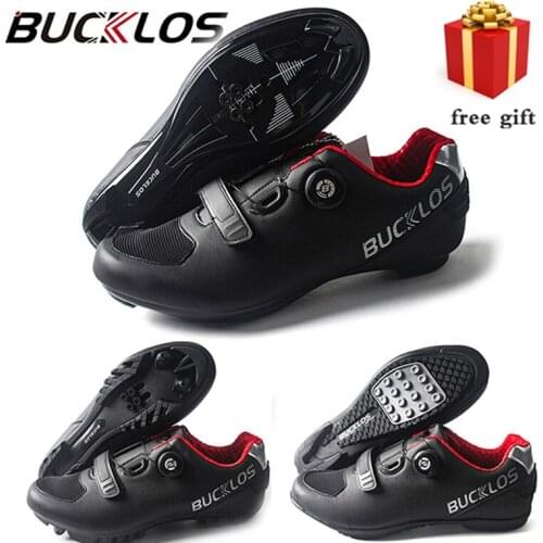 BUCKLOS Cycling Sports Sneakers Self-locking Non-slip MTB Road bike Shoes Durable Breathable Man Sneaker Bicycle Equipment