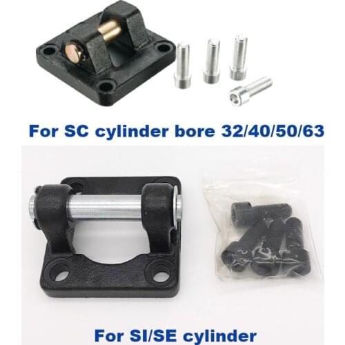SC/SI/SE air cylinder mounting bracket double earring pneumatic parts mounting base earrings CB for bore 32/40/50/63mm