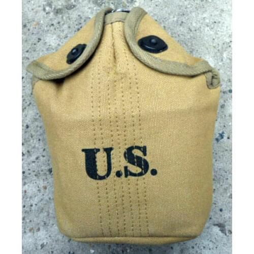 OUTDOORS MILITARY WWII US ARMY M1910 CANVAS WATER BOTTLE KETTLE CANTEEN COVER armyshop2008