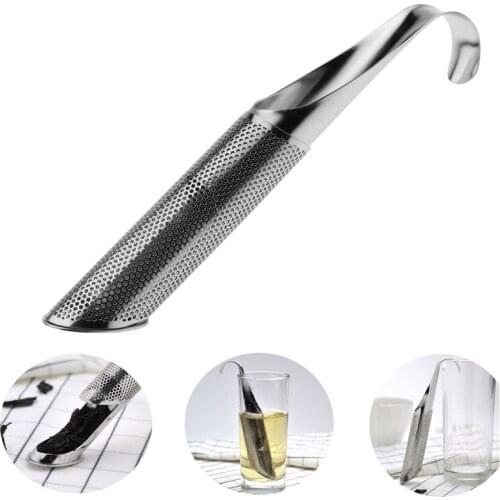 Kitchen Accessories new Tea Strainer Amazing Stainless Steel Infuser Pipe Design Touch Feel Holder Tool Tea Spoon Infuser Filter