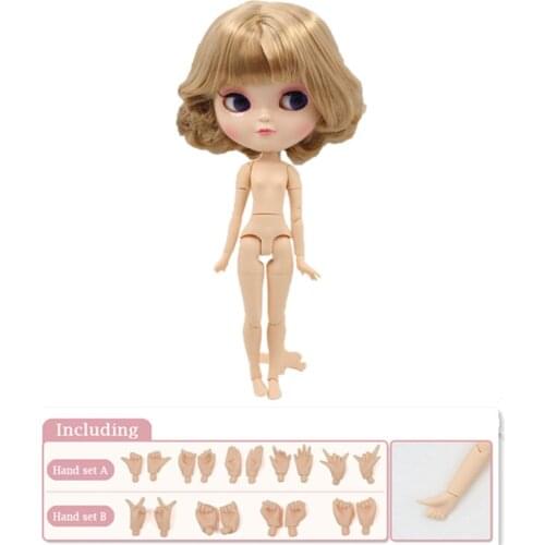 Fortune Days 1/6 icy 30cm doll cute curly hair joint body including hand setAB gift toy doll