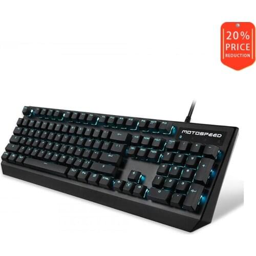 Motospeed K95 104 Key Outemu Switch Ice Blue Backlit Mechanical Gaming Keyboard Suitable for Gamer desktop Android TV box