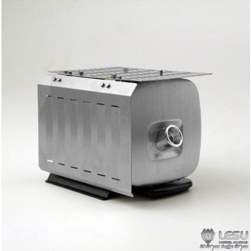 Metal LESU Exhaust Tank 1/14 TAMIYA Benz 3363 1851 RC Tractor Truck 3348 Dumper Model Car Hobby