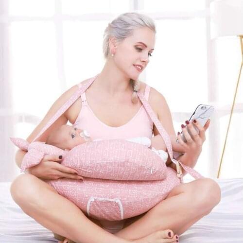 Maternity Multifunction Adjustable U-Shaped Breastfeeding Pillow Waist Cushion Baby Care Anti-spitting Milk Chair Support