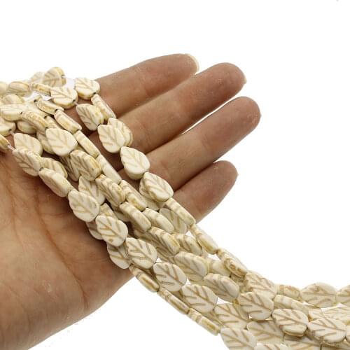 28pcs/bar Natural stone fashion beads Semi-precious stones colored leaf-shaped loose beads Bracelet necklace jewelry accessories