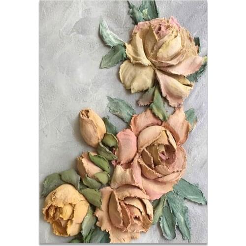 Flower DIY Embroidery 11CT Cross Stitch Kits Needlework Craft Set Printed Canvas Cotton Thread Home Decoration Hot Sell Sale