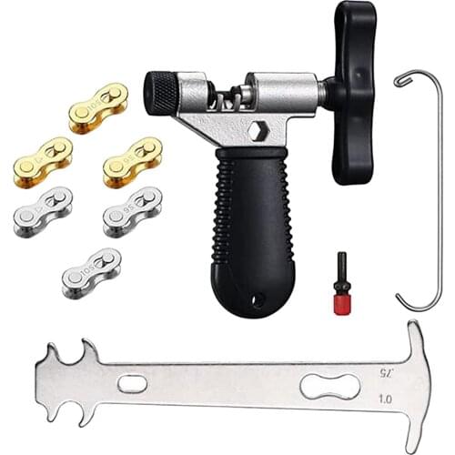 MTB Road Bicycle Chain Tool Kit Missing Link Chain Breaker Chain Hook Repair Tool for 7/8/9/10Speed Chain Link Equipment