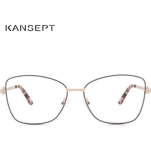 KANSEPT Eye Glasses Frame Women Retro Myopia Optical Frame Prescription Eyeglasses Frame for Women Eyewear 2327