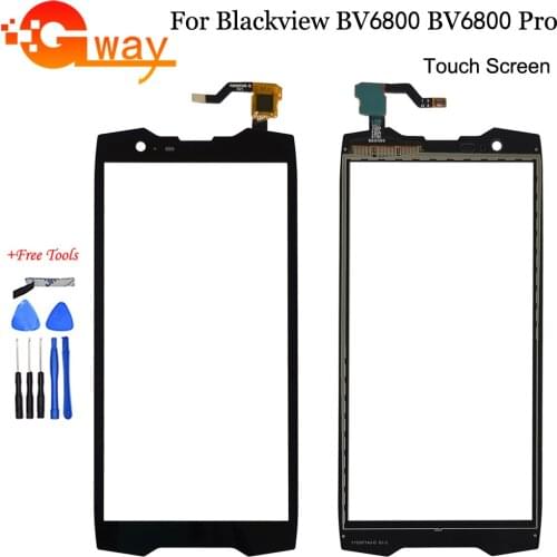 5.7" Touch Screen Glass For BlackView BV6800 Pro Touch Screen Digitizer Panel Front Glass Lens Sensor With Tools And Adhesive