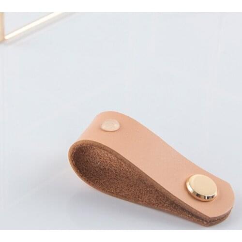 Modern Pink leather knobs handles for furniture kitchen cabinet handles cupboard handles small wardrobe handles drawer knobs