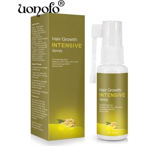 Gingseng Anti Hair Loss Hair Growth Spray Essential Oil Liquid For Men Women Dry Hair Regeneration Repair Hair Loss Products