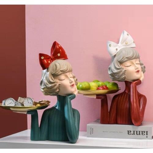 Creative Resin Character Statues Charming Figure Home Decor Living Room Wine Cabinet Bar Decoration Birthday Gift