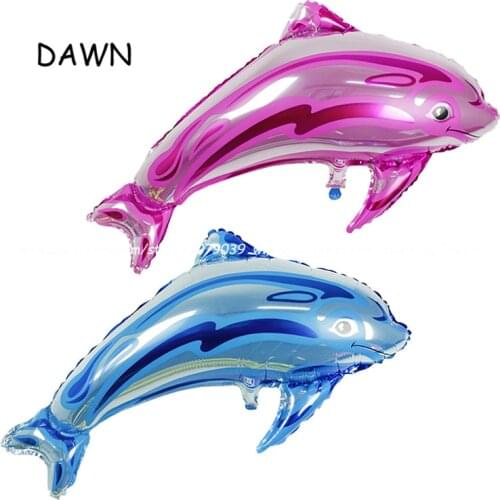 2pcs/lot MIX 80cm Lovely Dolphin Foil Balloons Helium Ballons Wedding Birthday Party Decoration Boys Girls Baby Shower Supplies