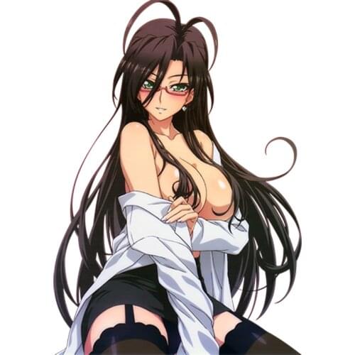 Funny Fashion Car Stickers Lovely Girl Cartoon Anime Decals Car Window Motorcycle Decoration Vinyl KK PVC 13cm X 9.4cm