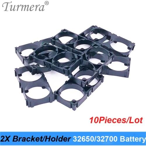 10 Pieces 32650 32700 2x Battery Bracket Safety Anti Vibration Plastic Holders for 32650 32700 battery pack or e-bike batterery